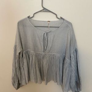 Blue and White Stripped blouse